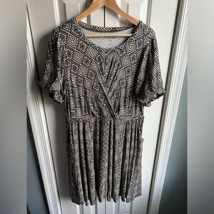 Torrid Womens Mini Super Soft Balloon Short Sleeve Aline Dress Size 1X